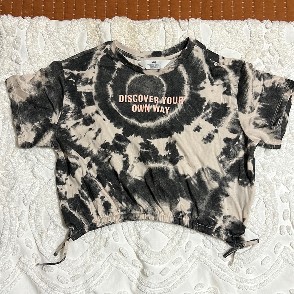 Cropped tie dye top